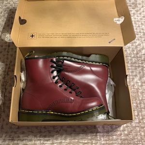Dr. Martens Cherry Red Boots. Brand new.